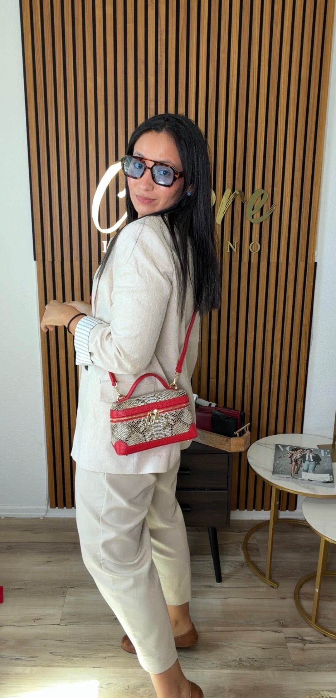 Cosmetiquera Snake Skin